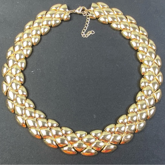 Talbots Necklace Chunky GoldTone 20” to 23” - Picture 2 of 14